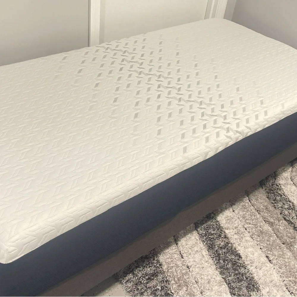 Black and Blue Quilted Mattress Cover by